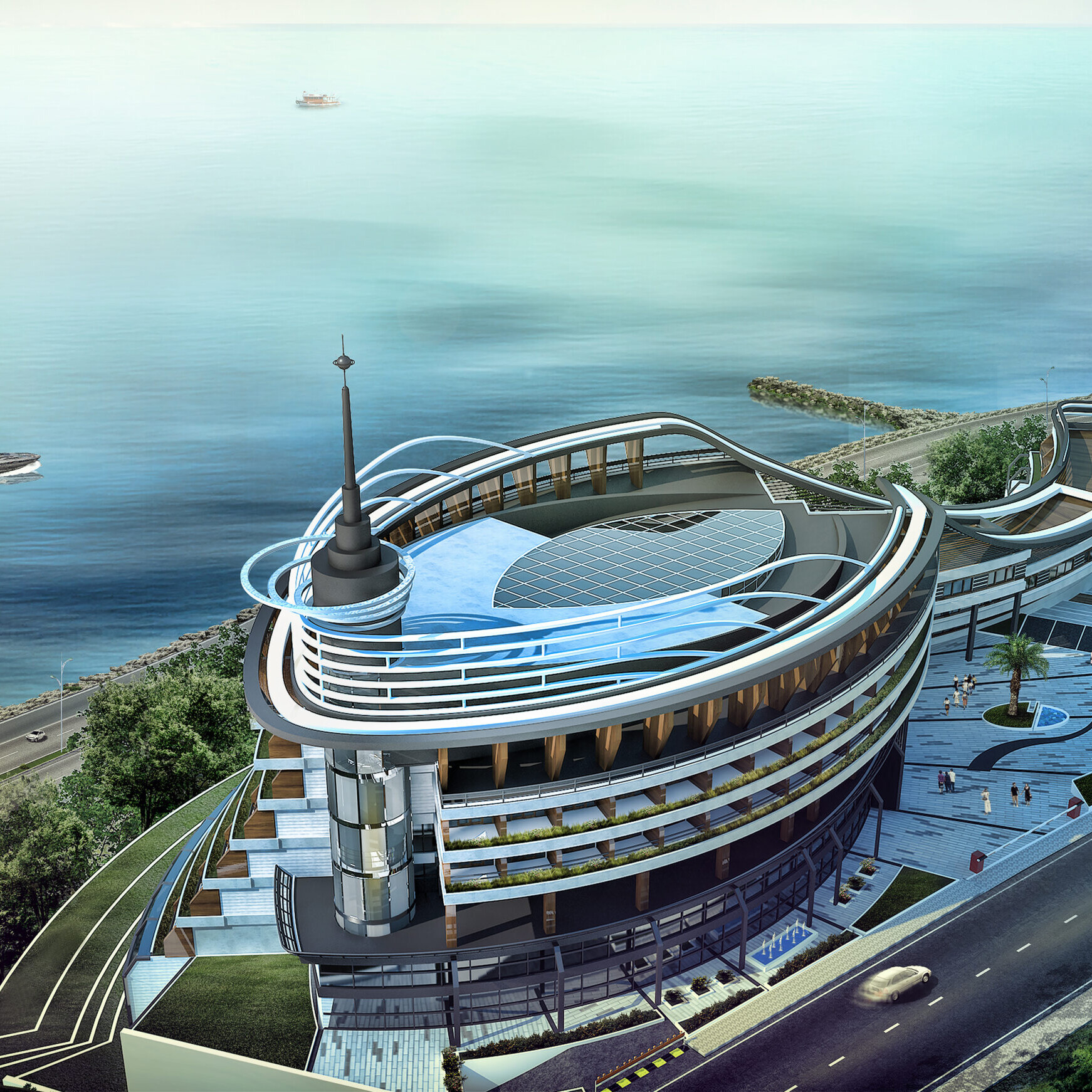 Marina Hotel Akyazı - Trabzon otel projesi, E&Ouml;&Ccedil; Mimarlık