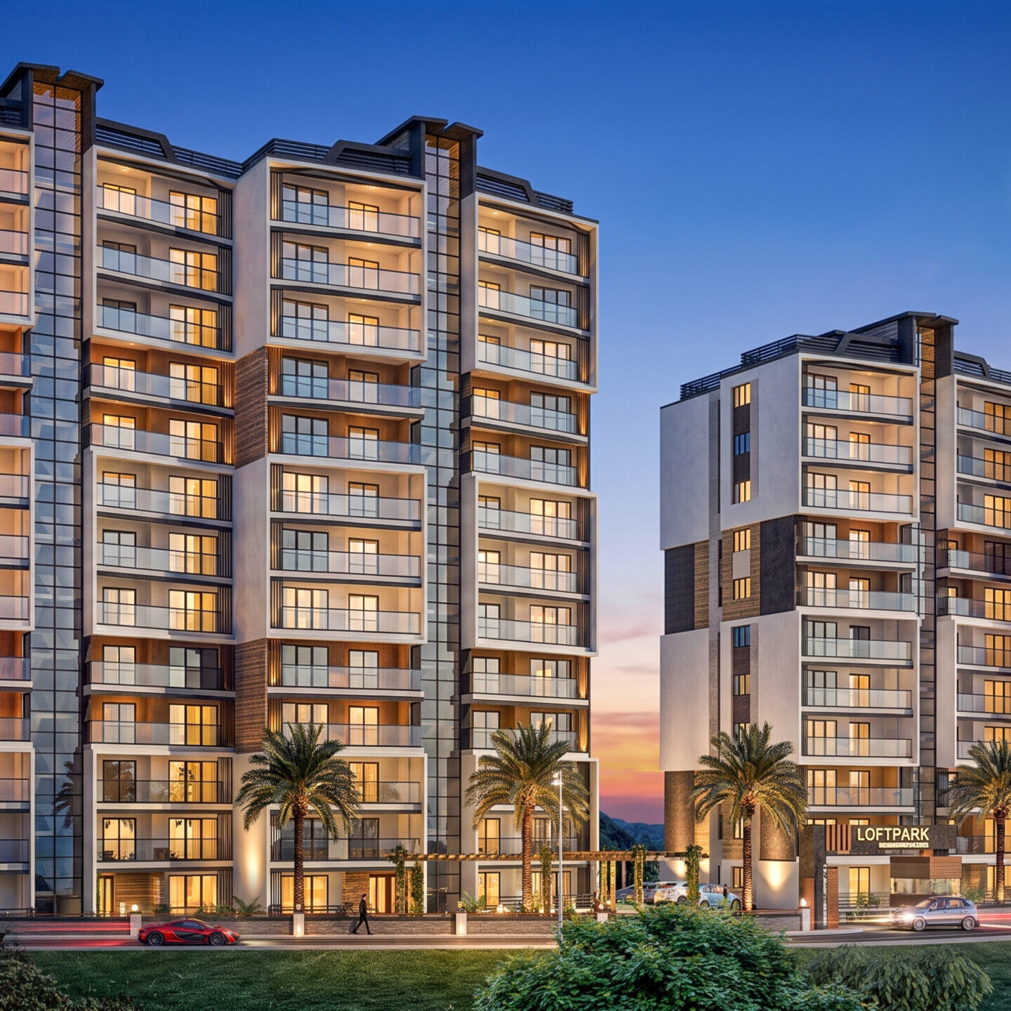 Loft Park Residence Trabzon konut projesi dış cephe fotoğrafı - EÖÇ Mimarlık
